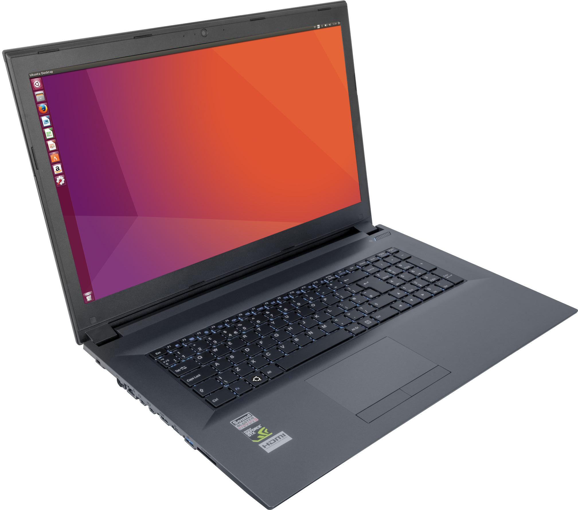 A laptop with Ubuntu